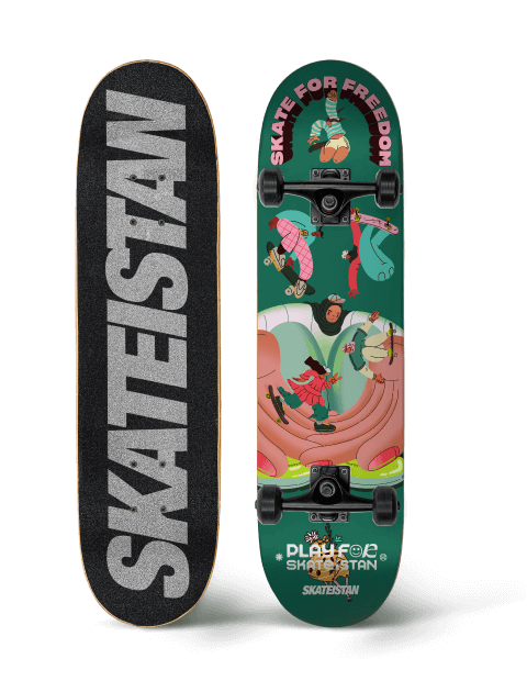 Image of Sara’s board's skateboard.